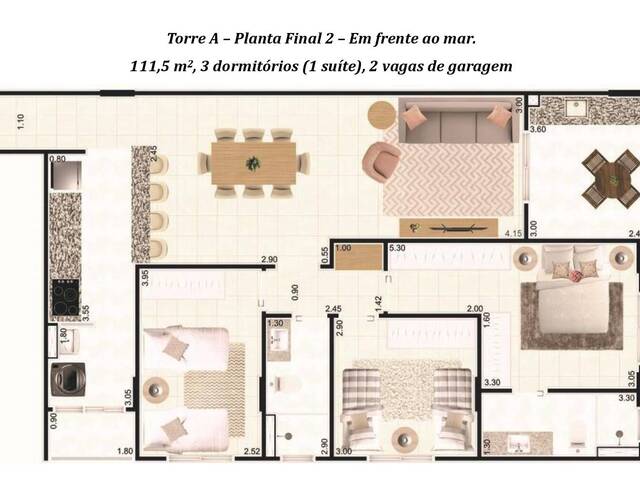 #P32-3 - Apartamento para Venda em Praia Grande - SP - 1