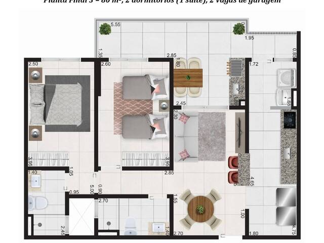 #P32-5 - Apartamento para Venda em Praia Grande - SP